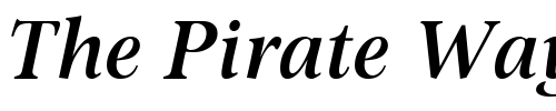 Font : Omnibus-SemiBoldItalic Custom Text : The Pirate Way Test your own text here Click to download or to view this font on a tshirt that can be custom printed in Bali