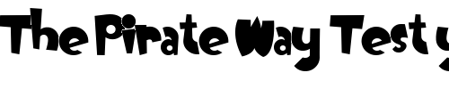 Font : OogieBoogie Custom Text : The Pirate Way Test your own text here Click to download or to view this font on a tshirt that can be custom printed in Bali
