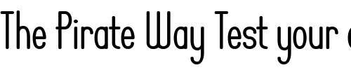 Font : Operator-Nine-BTN-Bold Custom Text : The Pirate Way Test your own text here Click to download or to view this font on a tshirt that can be custom printed in Bali