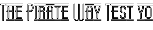 Font : Operator-Nine-BTN-Inline-Lined Custom Text : The Pirate Way Test your own text here Click to download or to view this font on a tshirt that can be custom printed in Bali