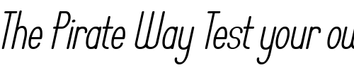 Font : Operator-Nine-BTN-Oblique Custom Text : The Pirate Way Test your own text here Click to download or to view this font on a tshirt that can be custom printed in Bali