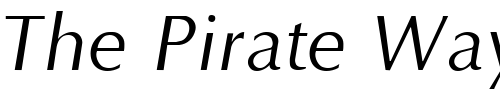 Font : Optane-Italic Custom Text : The Pirate Way Test your own text here Click to download or to view this font on a tshirt that can be custom printed in Bali