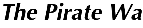 Font : Optima-BoldOblique Custom Text : The Pirate Way Test your own text here Click to download or to view this font on a tshirt that can be custom printed in Bali