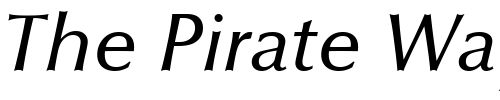 Font : Optima-MediumItalic Custom Text : The Pirate Way Test your own text here Click to download or to view this font on a tshirt that can be custom printed in Bali