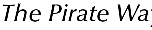 Font : OptimaLTStd-MediumItalic Custom Text : The Pirate Way Test your own text here Click to download or to view this font on a tshirt that can be custom printed in Bali