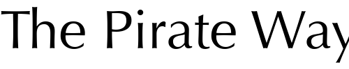 Font : OptimaRoman Custom Text : The Pirate Way Test your own text here Click to download or to view this font on a tshirt that can be custom printed in Bali