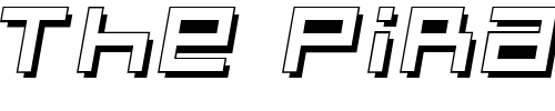 Font : Optimal-3d Custom Text : The Pirate Way Test your own text here Click to download or to view this font on a tshirt that can be custom printed in Bali