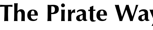 Font : Optimum-Bold Custom Text : The Pirate Way Test your own text here Click to download or to view this font on a tshirt that can be custom printed in Bali
