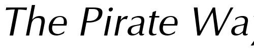 Font : Optimum-Italic Custom Text : The Pirate Way Test your own text here Click to download or to view this font on a tshirt that can be custom printed in Bali