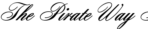 Font : OpulenceJF Custom Text : The Pirate Way Test your own text here Click to download or to view this font on a tshirt that can be custom printed in Bali