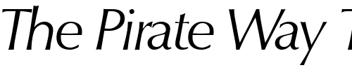 Font : OpusTwo-RegularItalic Custom Text : The Pirate Way Test your own text here Click to download or to view this font on a tshirt that can be custom printed in Bali
