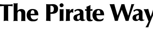 Font : OpusTwoExtrabold-Regular Custom Text : The Pirate Way Test your own text here Click to download or to view this font on a tshirt that can be custom printed in Bali
