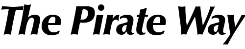 Font : OpusTwoExtrabold-RegularItalic Custom Text : The Pirate Way Test your own text here Click to download or to view this font on a tshirt that can be custom printed in Bali
