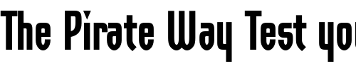 Font : Orbon-ITC-Black Custom Text : The Pirate Way Test your own text here Click to download or to view this font on a tshirt that can be custom printed in Bali