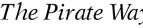 Font : OrchidSSK-Italic Custom Text : The Pirate Way Test your own text here Click to download or to view this font on a tshirt that can be custom printed in Bali
