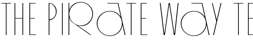 Font : Organda-Light-Regular Custom Text : The Pirate Way Test your own text here Click to download or to view this font on a tshirt that can be custom printed in Bali