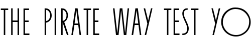 Font : Organda-MN Custom Text : The Pirate Way Test your own text here Click to download or to view this font on a tshirt that can be custom printed in Bali