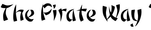 Font : Orient1-Normal Custom Text : The Pirate Way Test your own text here Click to download or to view this font on a tshirt that can be custom printed in Bali