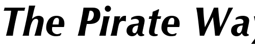 Font : Orion-Bold-Italic Custom Text : The Pirate Way Test your own text here Click to download or to view this font on a tshirt that can be custom printed in Bali