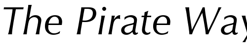 Font : Orion-Italic Custom Text : The Pirate Way Test your own text here Click to download or to view this font on a tshirt that can be custom printed in Bali