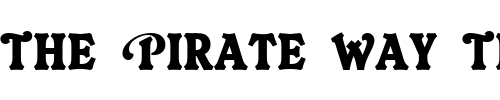 Font : Orlando-LET-Black Custom Text : The Pirate Way Test your own text here Click to download or to view this font on a tshirt that can be custom printed in Bali