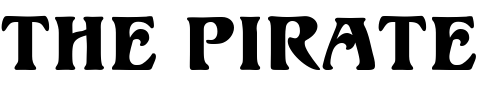 Font : Ortem-MN Custom Text : The Pirate Way Test your own text here Click to download or to view this font on a tshirt that can be custom printed in Bali