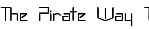 Font : OscilloSSK Custom Text : The Pirate Way Test your own text here Click to download or to view this font on a tshirt that can be custom printed in Bali