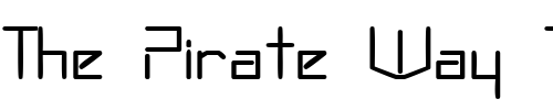 Font : OscilloSSK-Regular Custom Text : The Pirate Way Test your own text here Click to download or to view this font on a tshirt that can be custom printed in Bali