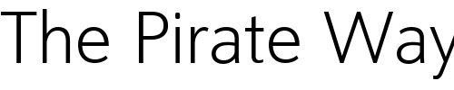 Font : Oslo-Light Custom Text : The Pirate Way Test your own text here Click to download or to view this font on a tshirt that can be custom printed in Bali