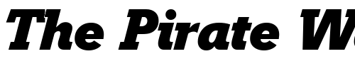 Font : OsmiumHeavy-RegularItalic Custom Text : The Pirate Way Test your own text here Click to download or to view this font on a tshirt that can be custom printed in Bali