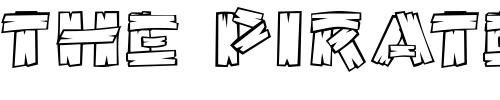 Font : OutHouseDisplayCaps Custom Text : The Pirate Way Test your own text here Click to download or to view this font on a tshirt that can be custom printed in Bali
