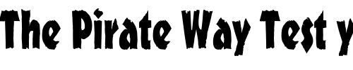 Font : OutbackITC Custom Text : The Pirate Way Test your own text here Click to download or to view this font on a tshirt that can be custom printed in Bali