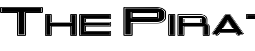 Font : Outer-Limits-Extended Custom Text : The Pirate Way Test your own text here Click to download or to view this font on a tshirt that can be custom printed in Bali