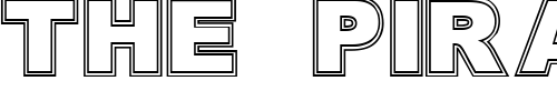Font : Outline Custom Text : The Pirate Way Test your own text here Click to download or to view this font on a tshirt that can be custom printed in Bali