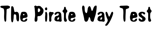 Font : Overprint-ICG-Heavy Custom Text : The Pirate Way Test your own text here Click to download or to view this font on a tshirt that can be custom printed in Bali