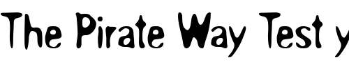 Font : Overprint-ICG-Regular Custom Text : The Pirate Way Test your own text here Click to download or to view this font on a tshirt that can be custom printed in Bali