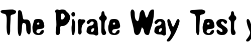 Font : OverprintICG-Heavy Custom Text : The Pirate Way Test your own text here Click to download or to view this font on a tshirt that can be custom printed in Bali