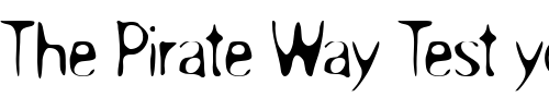Font : OverprintICG-Light Custom Text : The Pirate Way Test your own text here Click to download or to view this font on a tshirt that can be custom printed in Bali