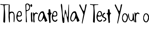 Font : Oxalic Custom Text : The Pirate Way Test your own text here Click to download or to view this font on a tshirt that can be custom printed in Bali