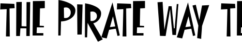 Font : Oyster-Bar-BTN Custom Text : The Pirate Way Test your own text here Click to download or to view this font on a tshirt that can be custom printed in Bali