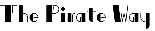 Font : P22-Art-Deco-Display Custom Text : The Pirate Way Test your own text here Click to download or to view this font on a tshirt that can be custom printed in Bali