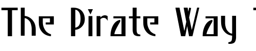Font : P22-Escher Custom Text : The Pirate Way Test your own text here Click to download or to view this font on a tshirt that can be custom printed in Bali