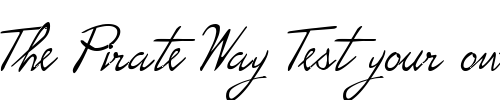 Font : P22-Hopper-Edward Custom Text : The Pirate Way Test your own text here Click to download or to view this font on a tshirt that can be custom printed in Bali
