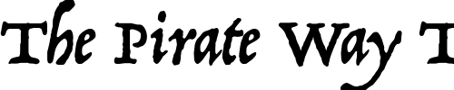 Font : P22-Operina-Romano Custom Text : The Pirate Way Test your own text here Click to download or to view this font on a tshirt that can be custom printed in Bali