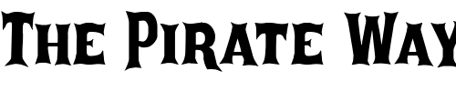Font : P22-Posada-Irregular Custom Text : The Pirate Way Test your own text here Click to download or to view this font on a tshirt that can be custom printed in Bali