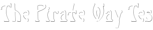 Font : P22-Salon-Shadow Custom Text : The Pirate Way Test your own text here Click to download or to view this font on a tshirt that can be custom printed in Bali