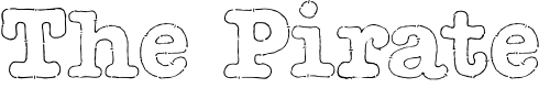 Font : PC-Chunky-Dash Custom Text : The Pirate Way Test your own text here Click to download or to view this font on a tshirt that can be custom printed in Bali