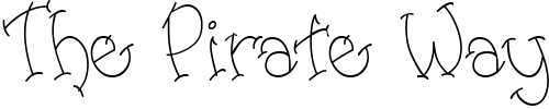 Font : PC-Dashes Custom Text : The Pirate Way Test your own text here Click to download or to view this font on a tshirt that can be custom printed in Bali