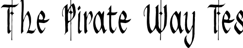 Font : PC-Old-English Custom Text : The Pirate Way Test your own text here Click to download or to view this font on a tshirt that can be custom printed in Bali