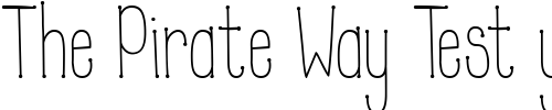 Font : PC-Petite-Dot Custom Text : The Pirate Way Test your own text here Click to download or to view this font on a tshirt that can be custom printed in Bali